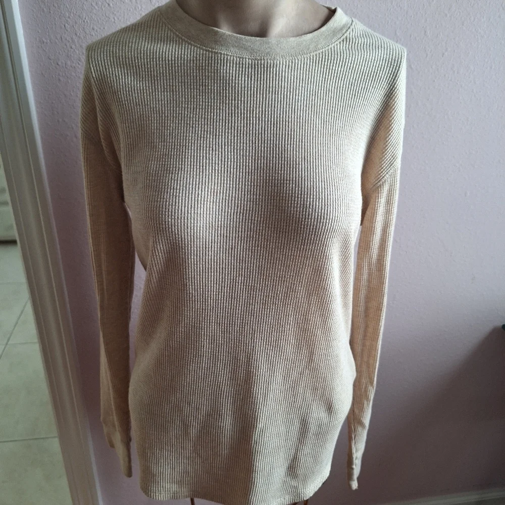 Time and Tru  long sleeve Waffle top